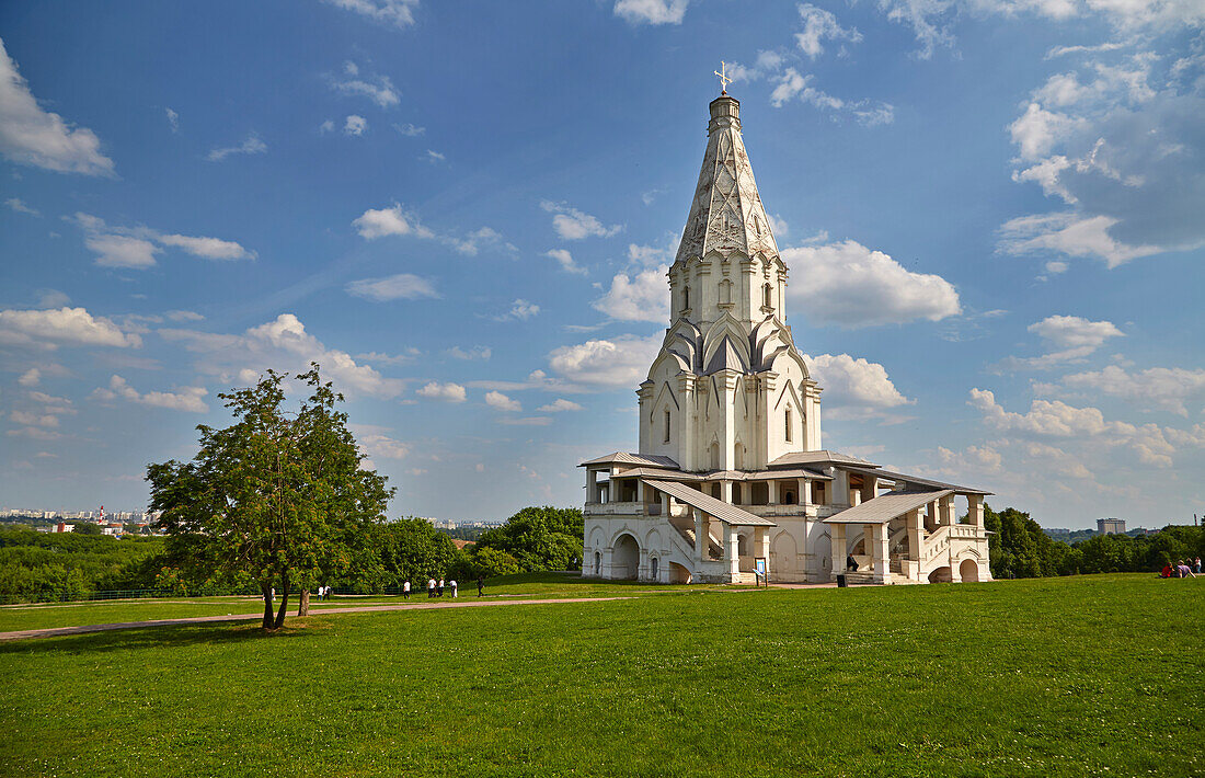 Freilichtmuseum Kolomenskoje bei Moskau, Christi-Himmelfahrts-Kathedrale, Moskva, Moskau-Wolga-Kanal, Russland, Europa