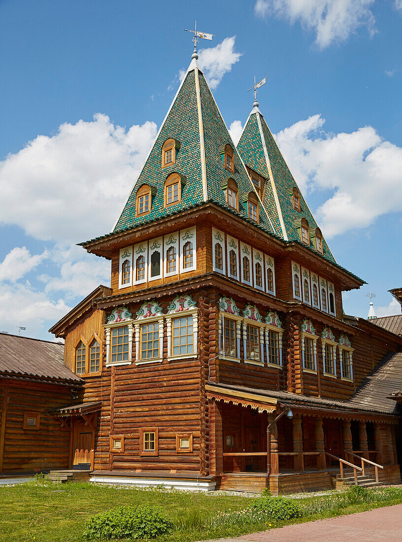 Kolomenskoye Open-Air Museum near Moscow, Wooden Palace, Moskva, Moscow-Volga Canal, Russia, Europe