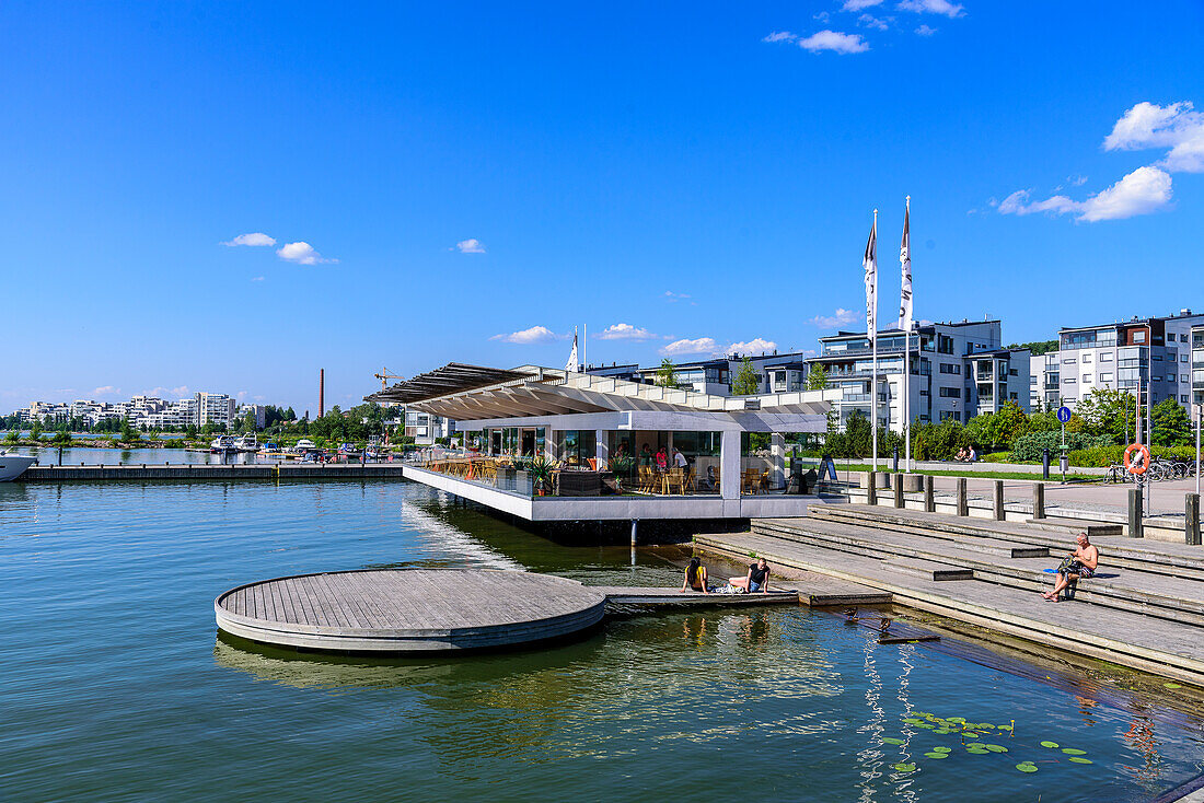 Am Hafen von Lahti, Finnland