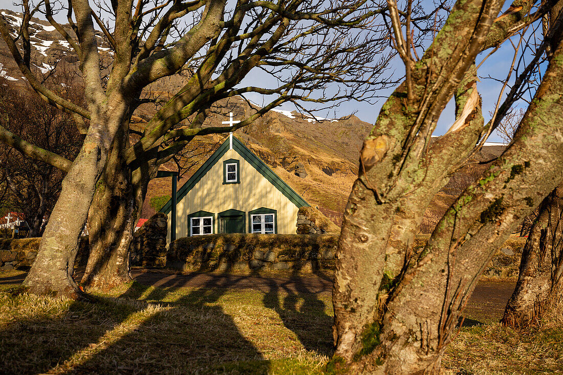 Torfkirche, Hofskirkja, Hof, Iceland, Europe