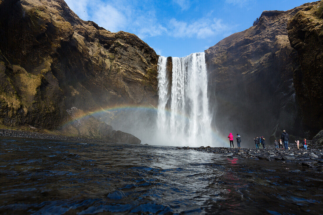 Skogafoss waterfall, southern Iceland, Europe