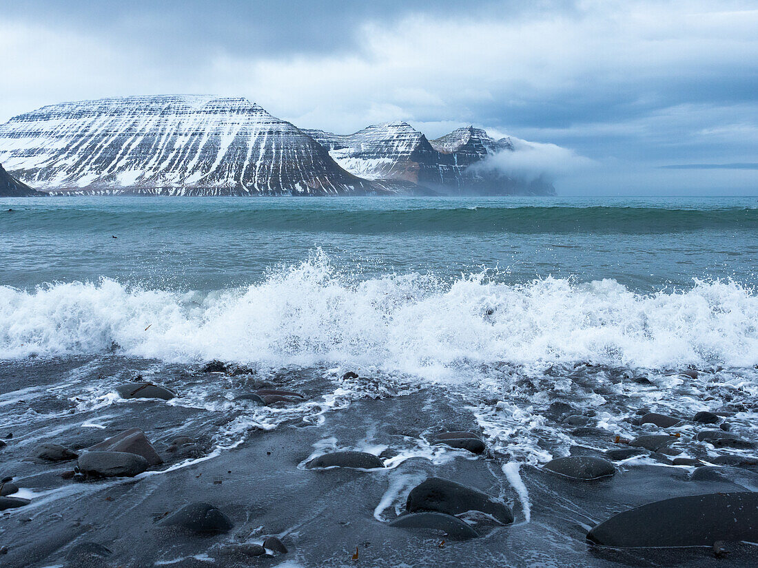 Hornvik Bucht, Hornstrandir Reservat, Island, Europa