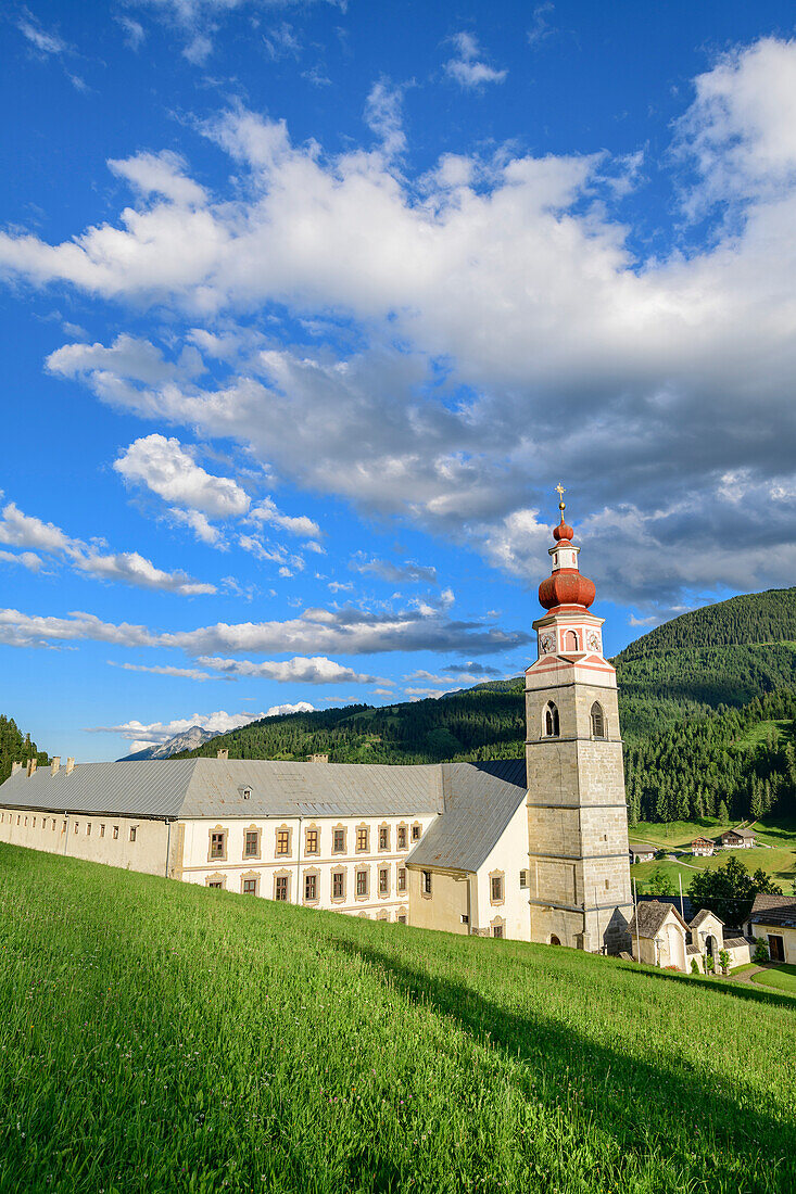 Pilgrimage church Maria Schnee with Servite Monastery, Maria Luggau, Lesachtal, Carnic Alps, Carinthia, Austria