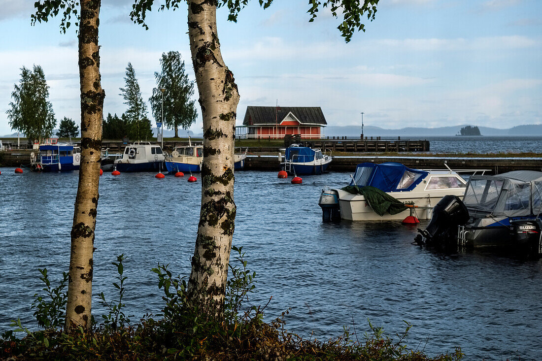 Hafen von Nurmes am Pielinen-See, Finnland