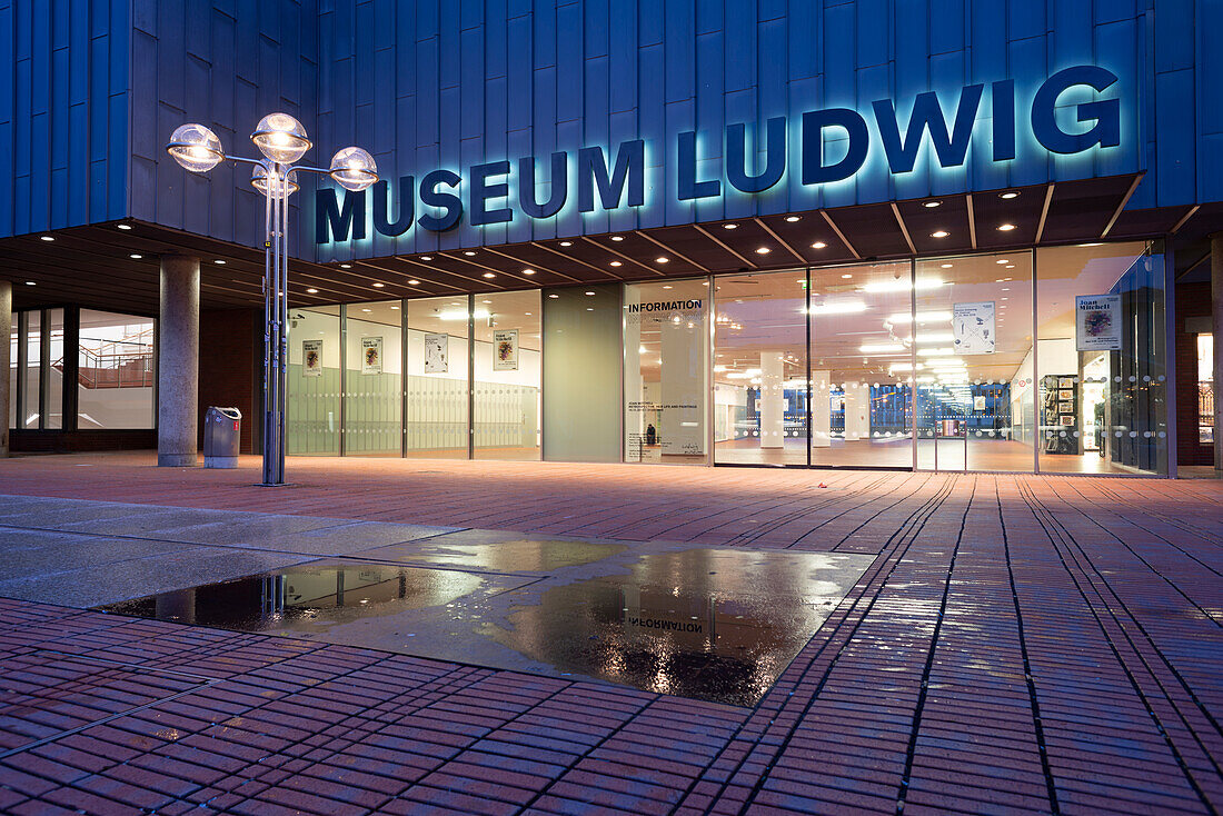 Entrance to the Ludwig Museum, Cologne, North Rhine-Westphalia, Germany, Europe