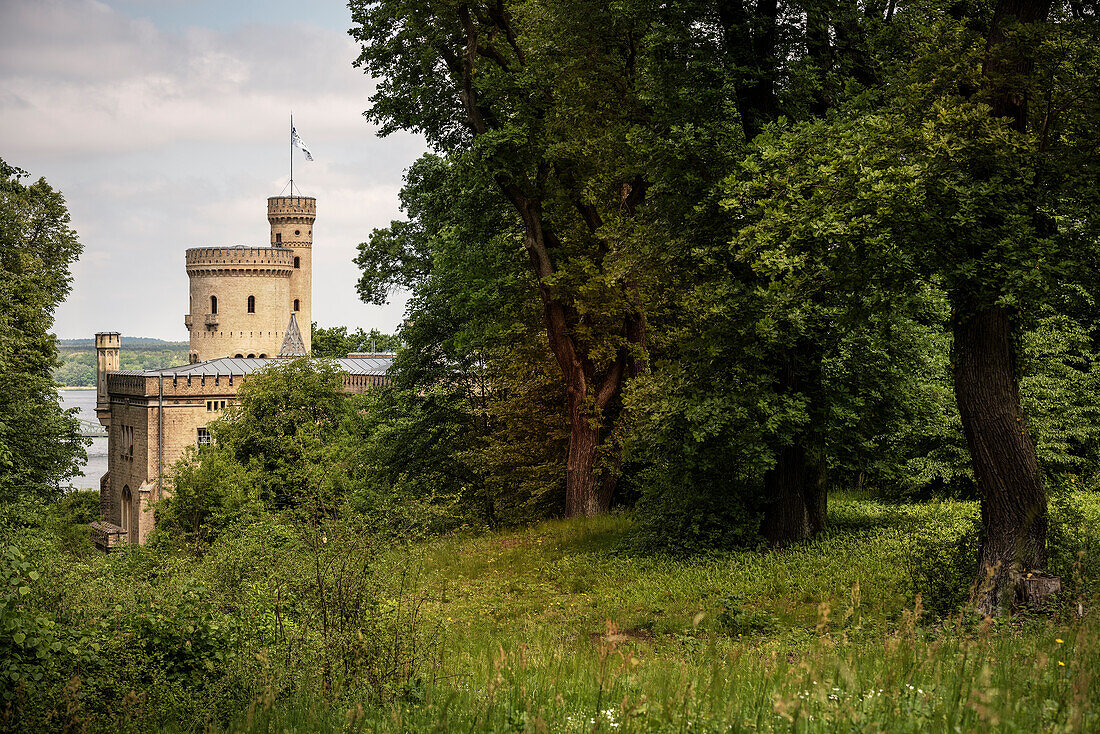 Babelsberg Palace, UNESCO World Heritage Site &quot;Palaces and Parks of Potsdam and Berlin&quot;, Brandenburg, Germany