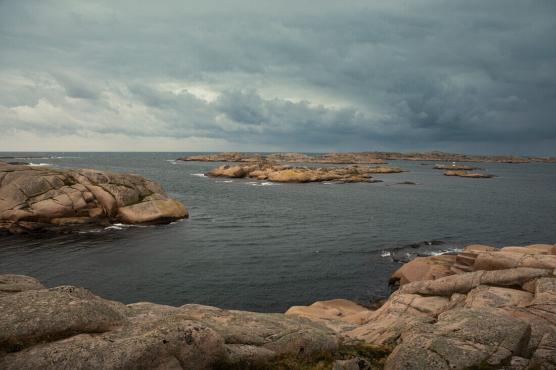Coast of the archipelago in Smögen on the west coast of Sweden