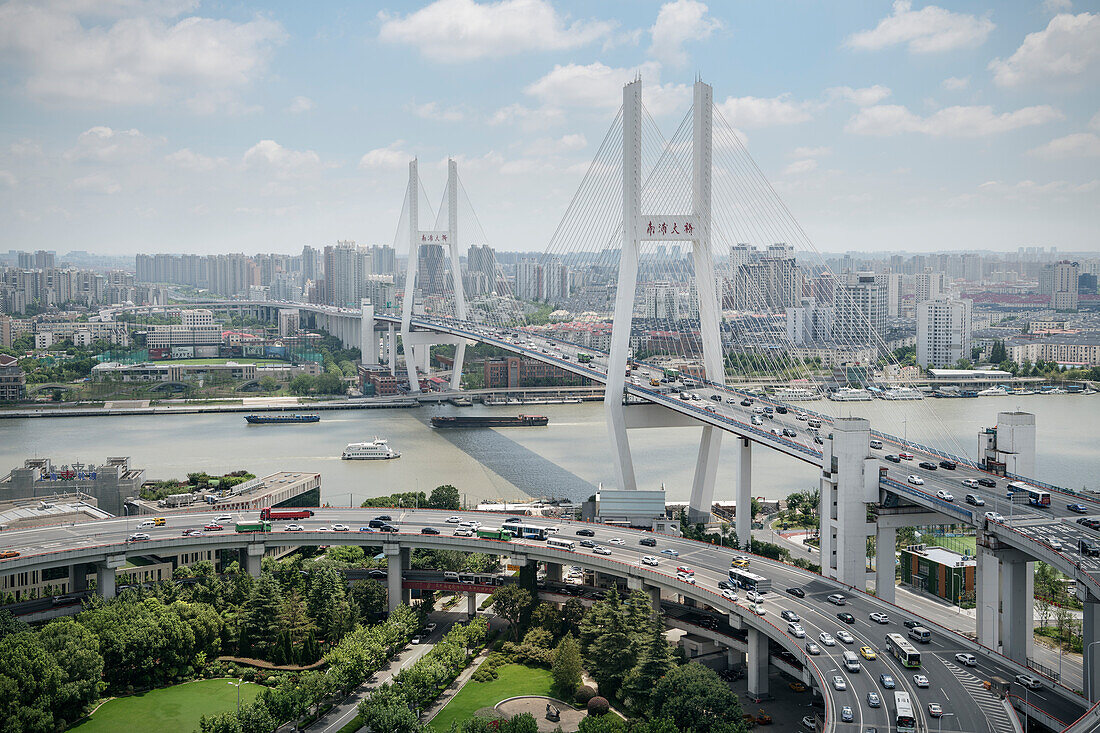 Nanpu Bridge, Shanghai, People's Republic of China, Asia