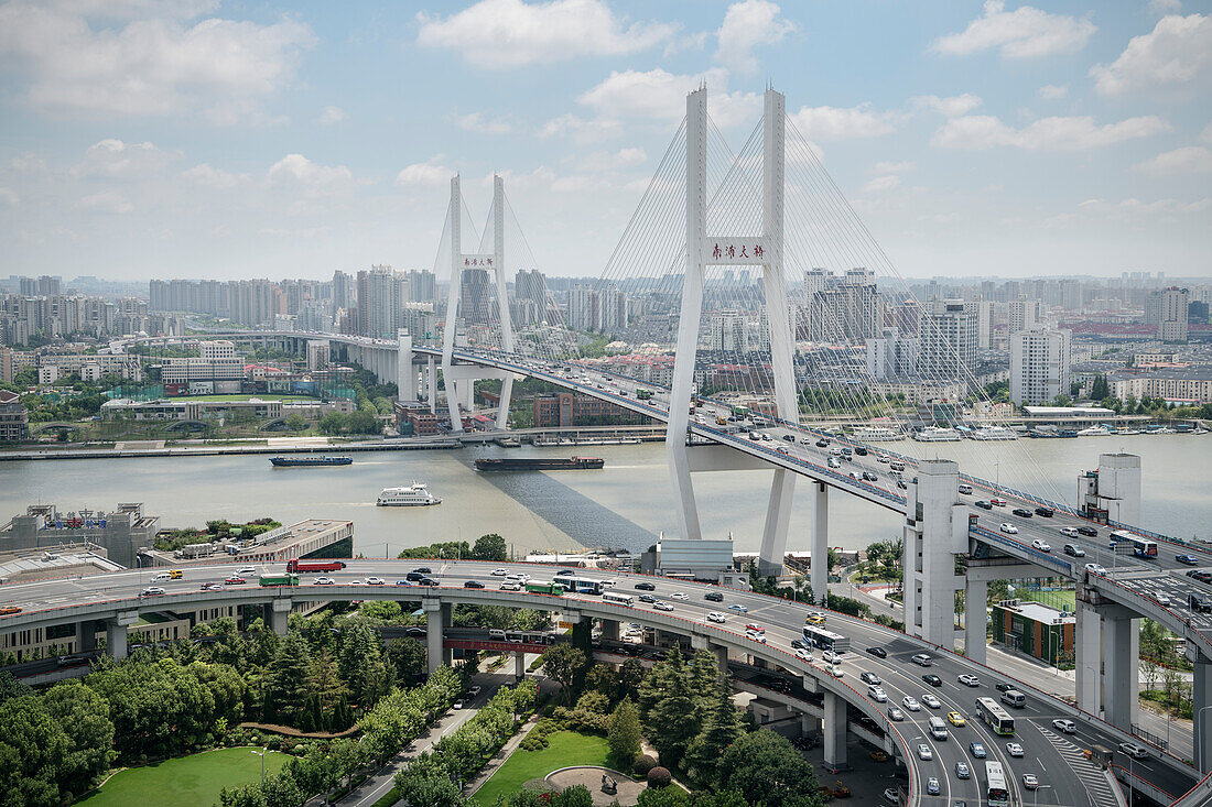 Nanpu Brücke, Shanghai, Volksrepublik China, Asien