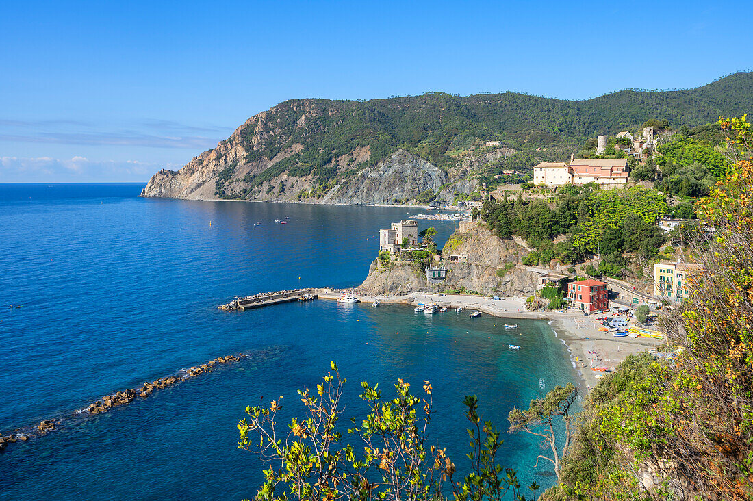 View of Monterosso al Mare, Cinque Terre, La Spezia Province, Liguria, Italy