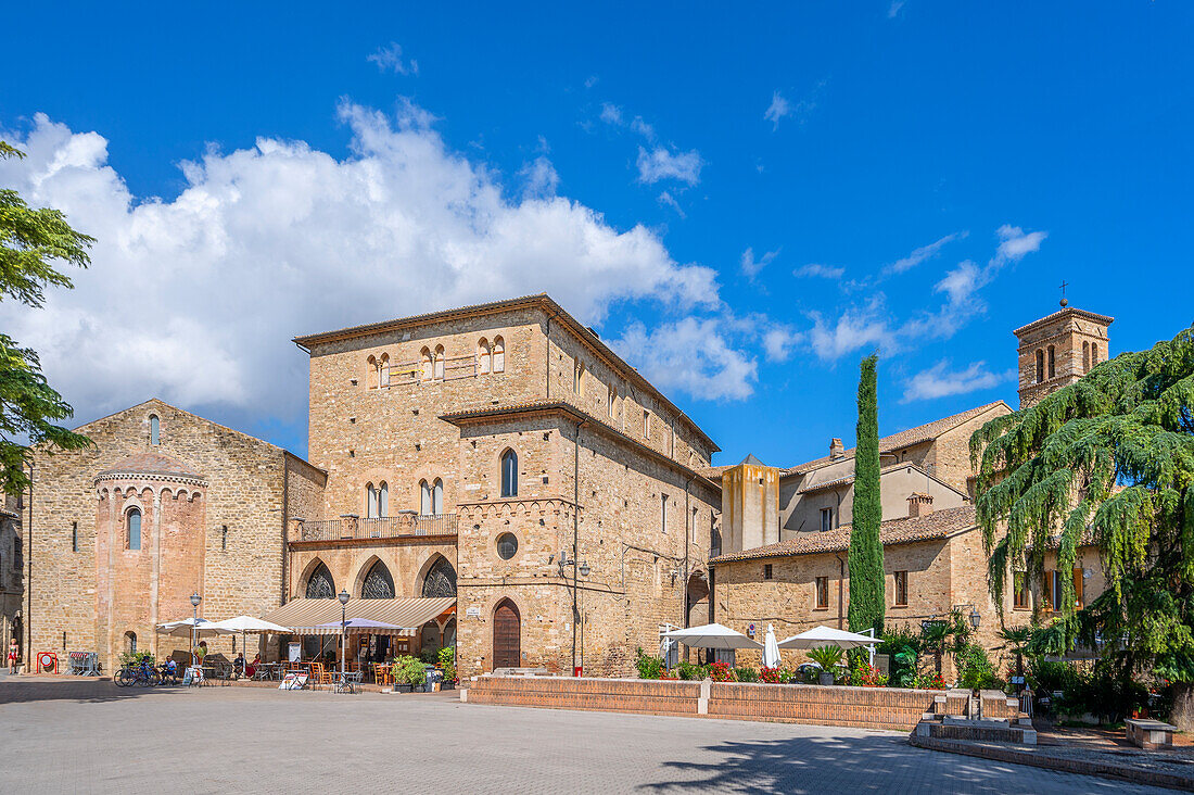 Die Chiesa San Silvestro in Bevagna, Provinz Perugia, Weinstraße Sagrantino, Umbrien, Italien