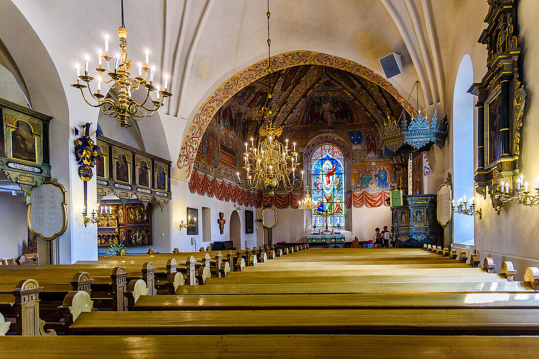Indoor shot in the Holy Cross Church, Rauma, West Coast, Finland