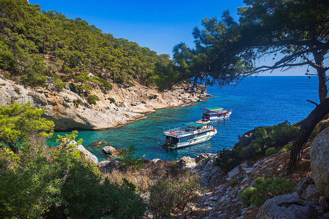 A bay near Kiris near Kemer, Antalya Province in Turkey