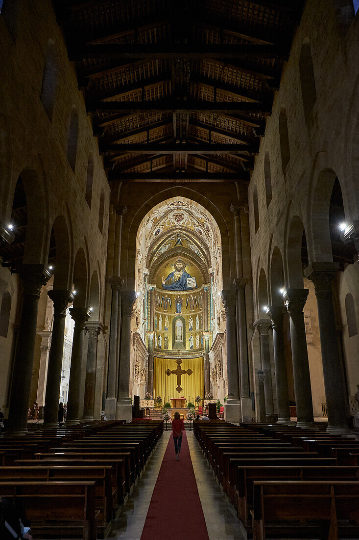 Kathedrale Santissimo Salvatore von Cefalù, Sizilien, Italien