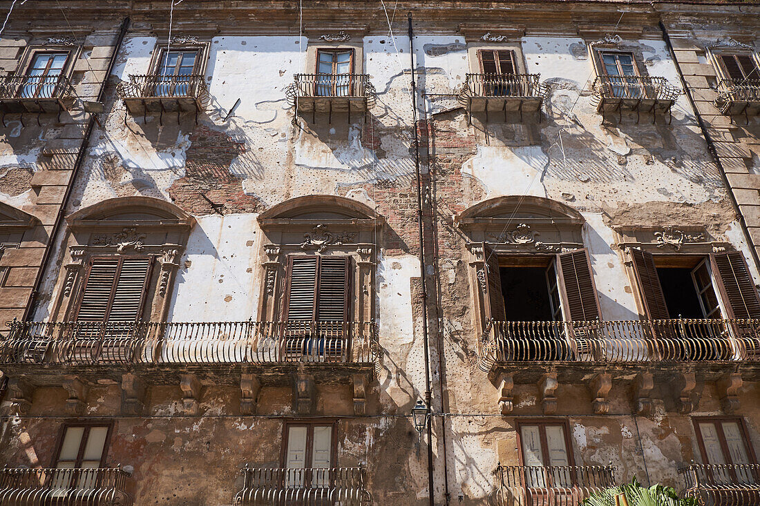 Fassade, Palermo, Sizilien, Italien