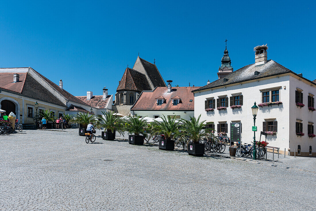 Old town of the free town of Rust on Lake Neusiedl in Burgenland, Austria