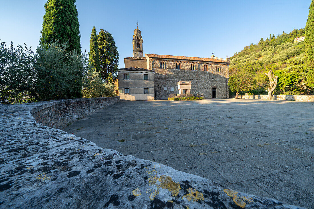 Exterior views of Arqua Pertrarca, one of the most beautiful villages in Italy, Veneto, Italy