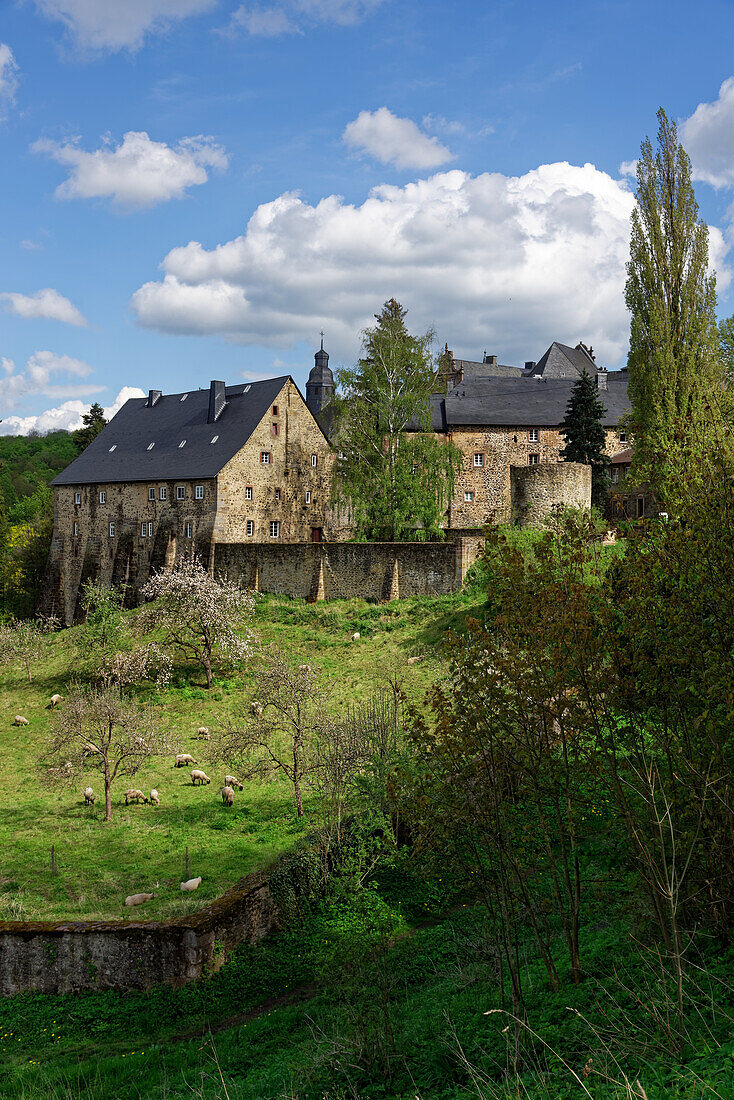 Eisenbach Castle in Vogelsberg, Hesse, Germany.