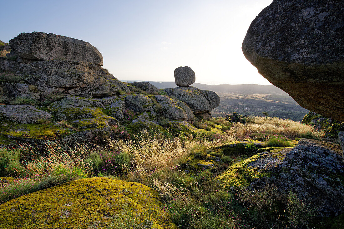 Granite landscapes above Monsanto village, Beira, Portugal.