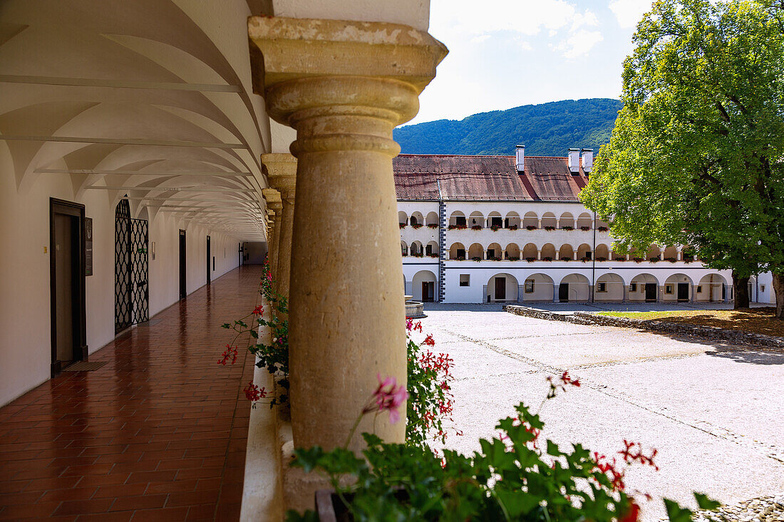 Kostanjevica on Krki; Galeria Bozidar Jakac, cloister, gallery