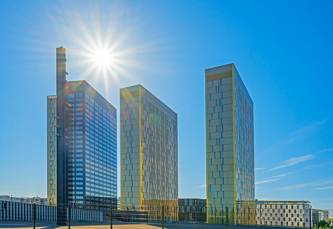 European Court of Justice building in Luxembourg, Grand Duchy of Luxembourg