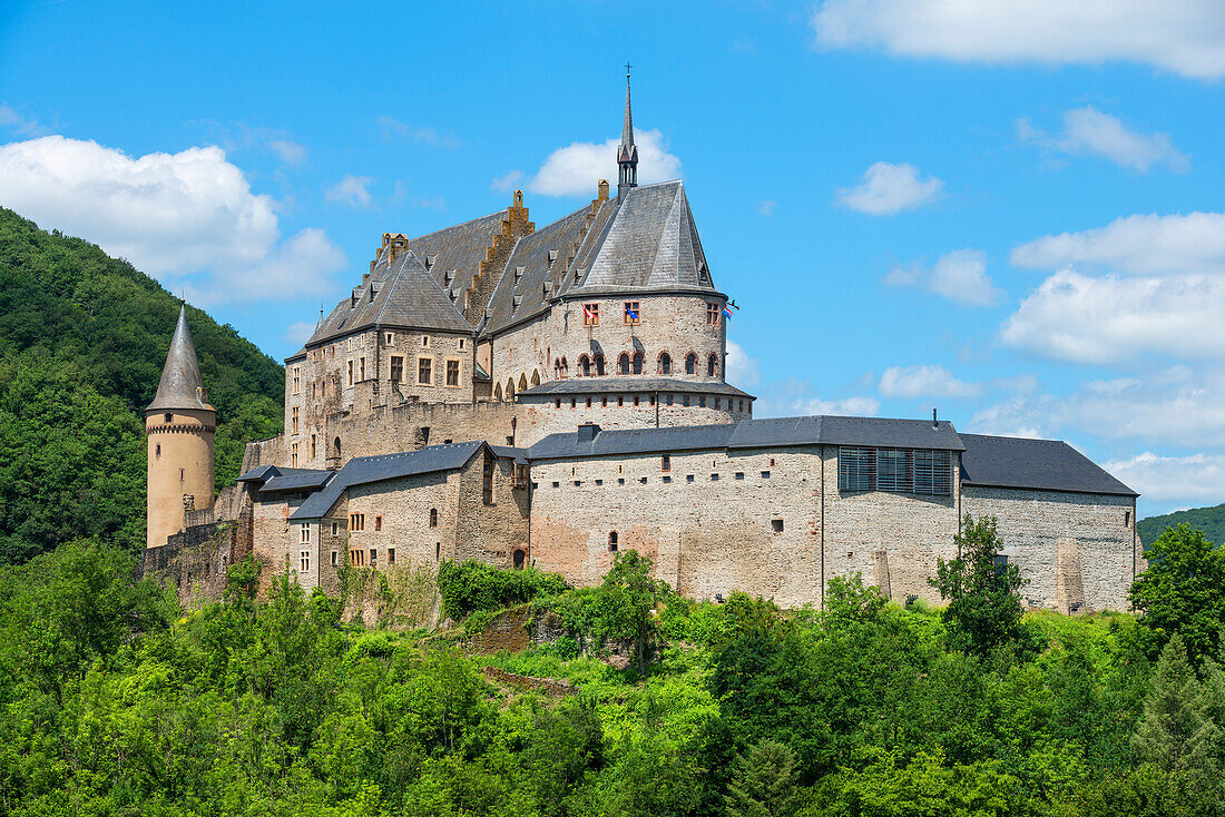 Vianden Castle, Vianden Canton, Grand Duchy of Luxembourg