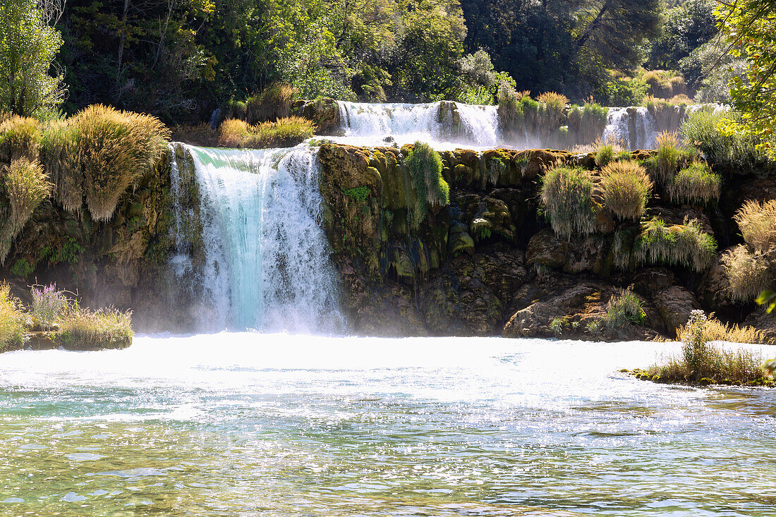 Krka National Park, large waterfall Skradinski buk