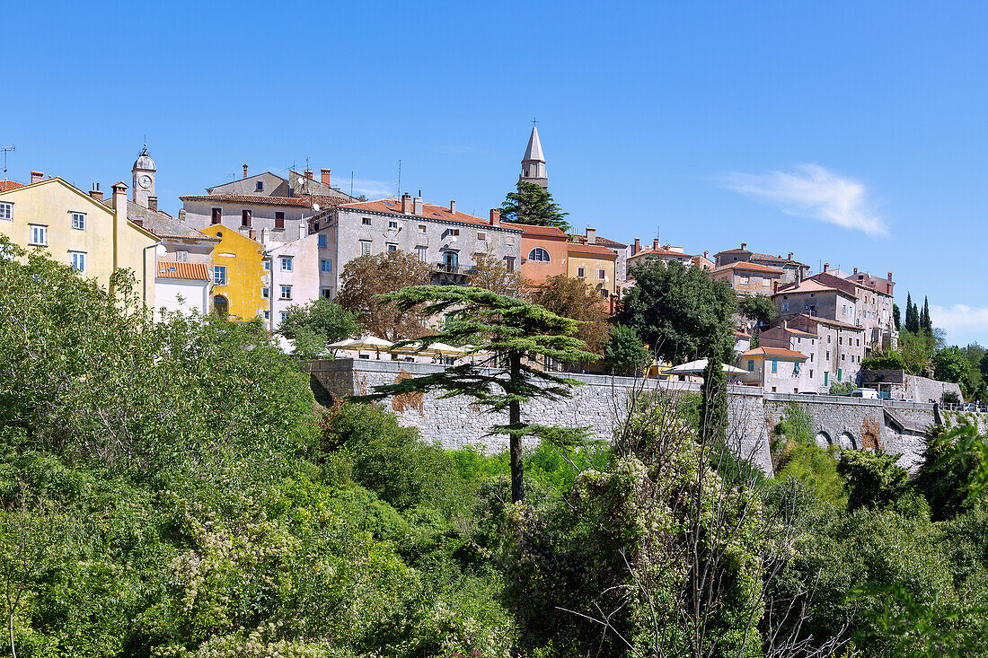 Labin; cityscape; city wall