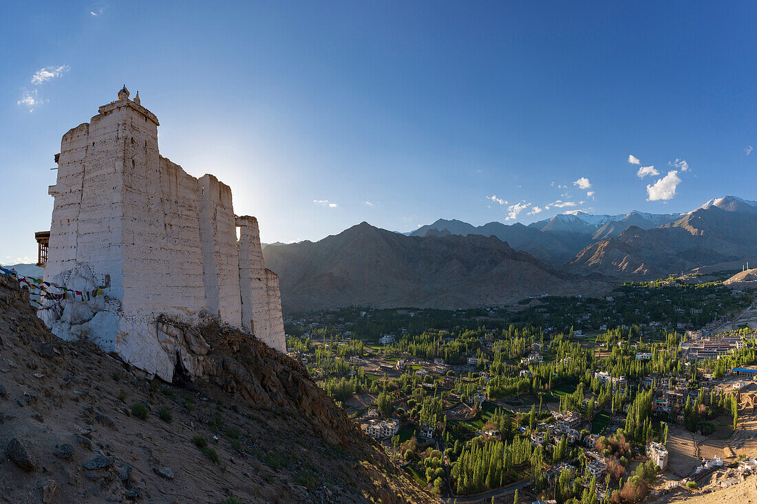 Das Kloster Namgyal Tsemo Gompa, Tsenmo-Hügel, Leh, Ladakh, Jammu und Kaschmir, Indien, Asien