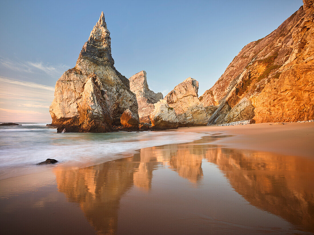 Rock formation at Praia da Ursa, Portugal