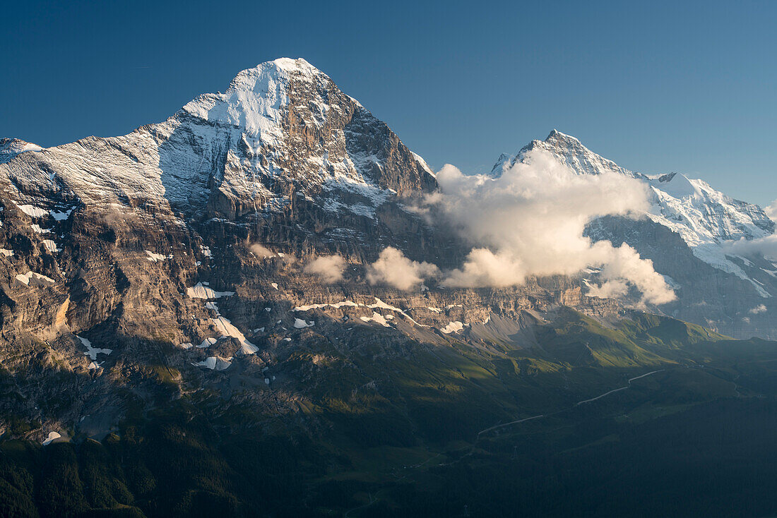 Eiger Nordwand von Spitzen,  Berner Oberland, Schweiz