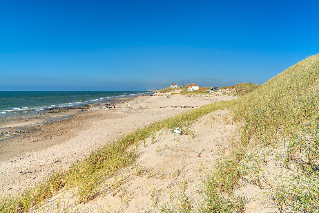 North Sea beach in Løkken, North Jutland, Jutland, Denmark