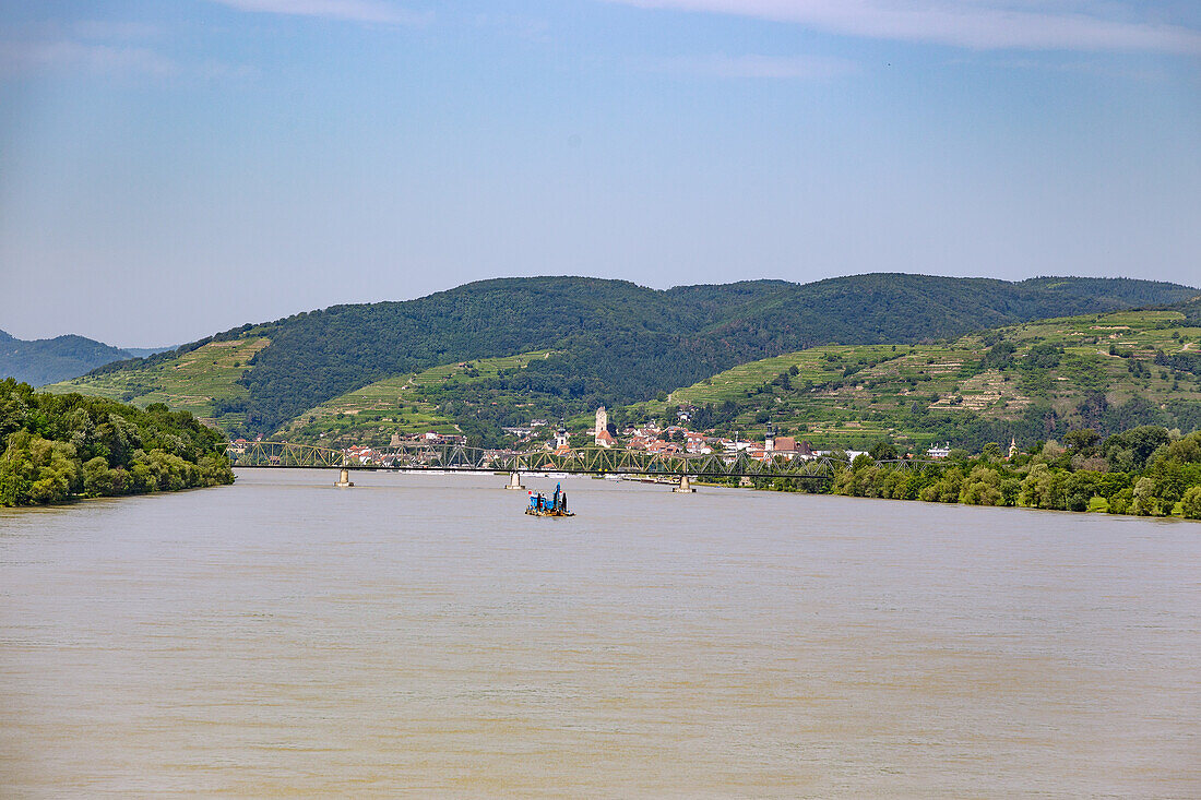 View of the Danube near Krems, Stein an der Donau