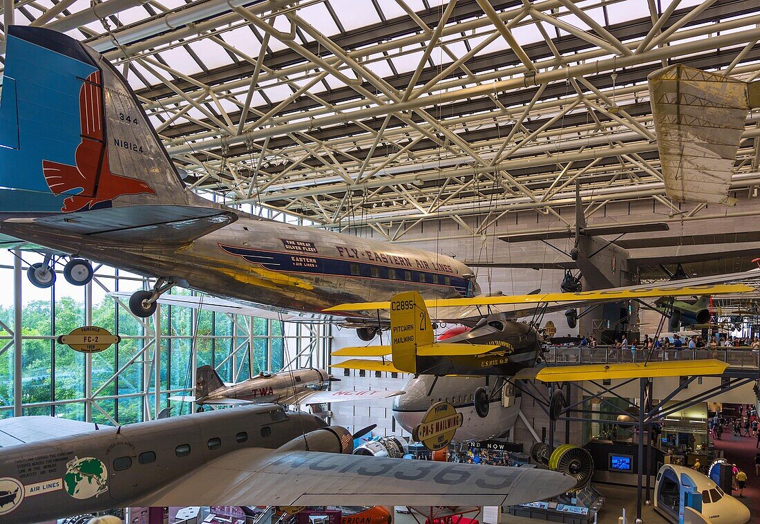 Washington D.C.; National Mall; National Air and Space Museum, America by Air, USA