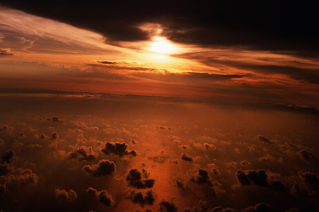 Wolken über dem Ozean, Golf von Mexiko, Mexiko