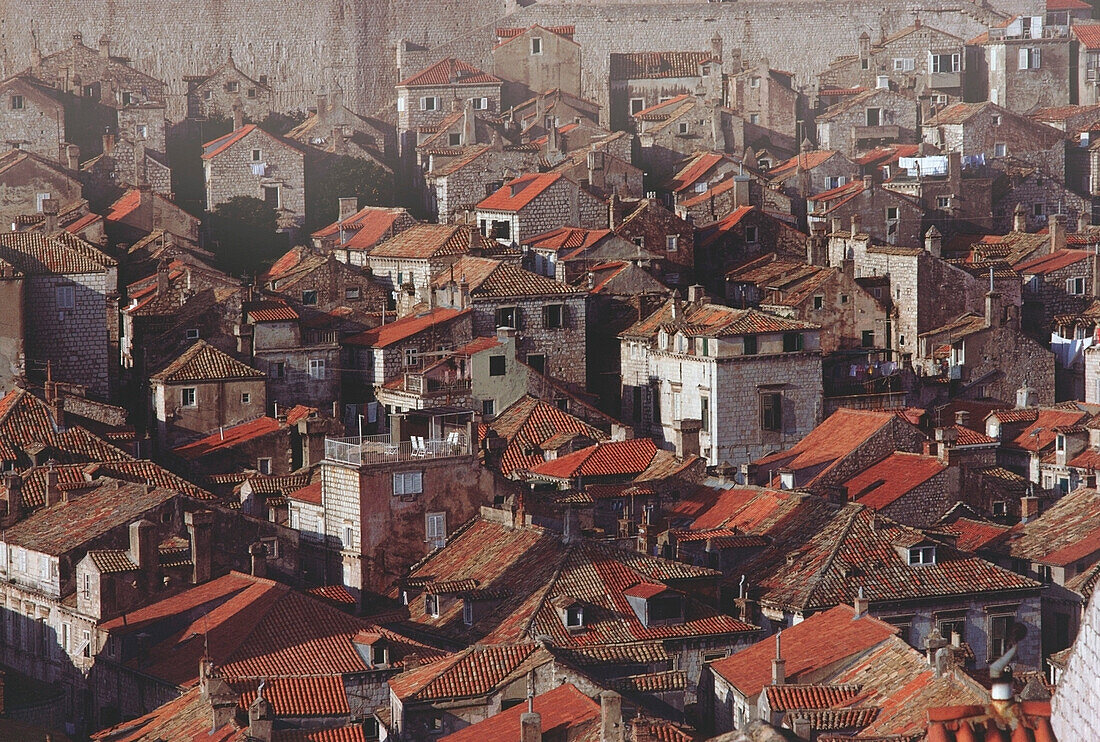 Erhöhte Ansicht von Gebäuden in einer Stadt, Dubrovnik, Kroatien