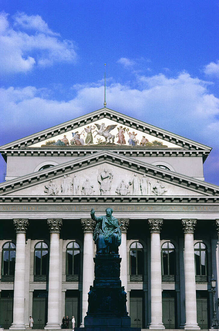 Fassade des Opernhauses, Nationaltheater, München, Bayern, Deutschland