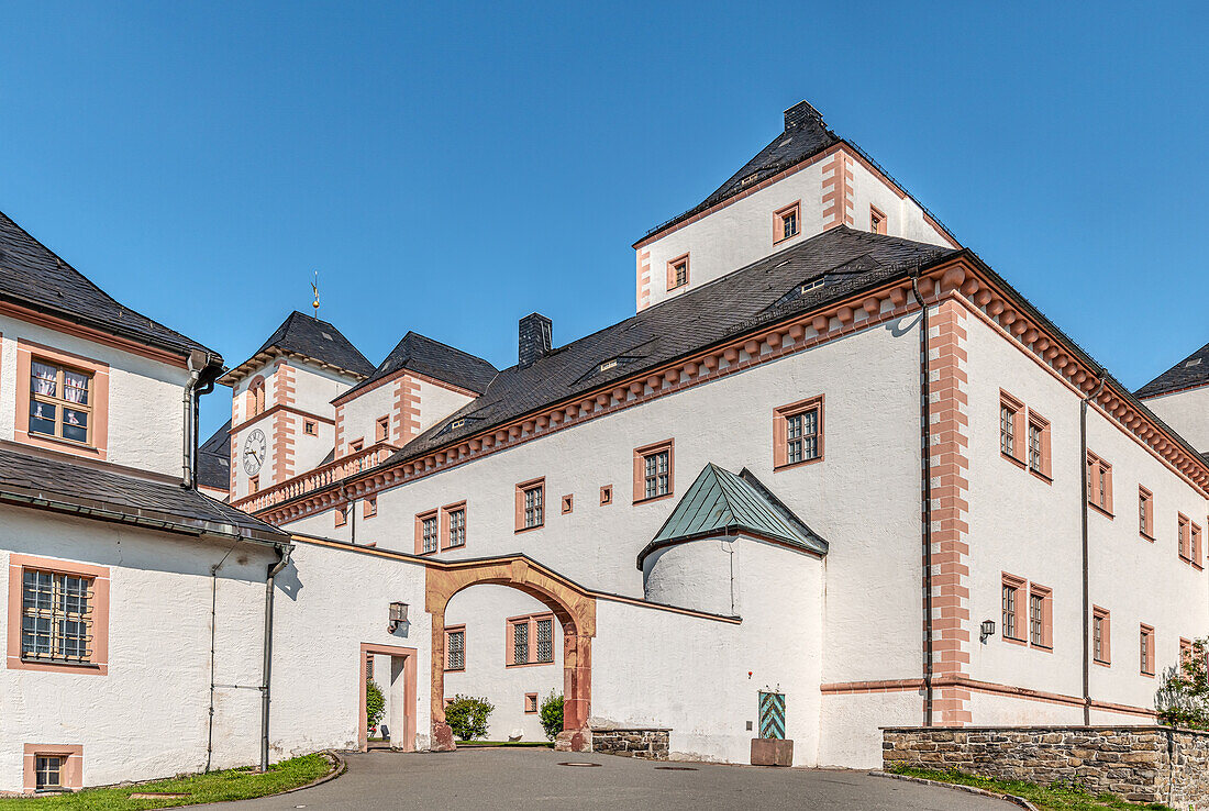 Entrance to Augustusbug Castle, Saxony, Germany