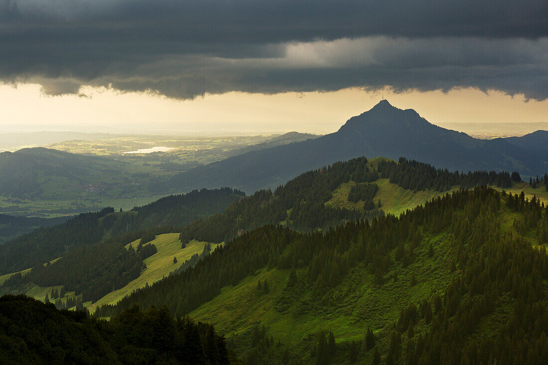 Rottachsee und Grünten, Allgäuer Alpen, Allgäu, Bayern, Deutschland