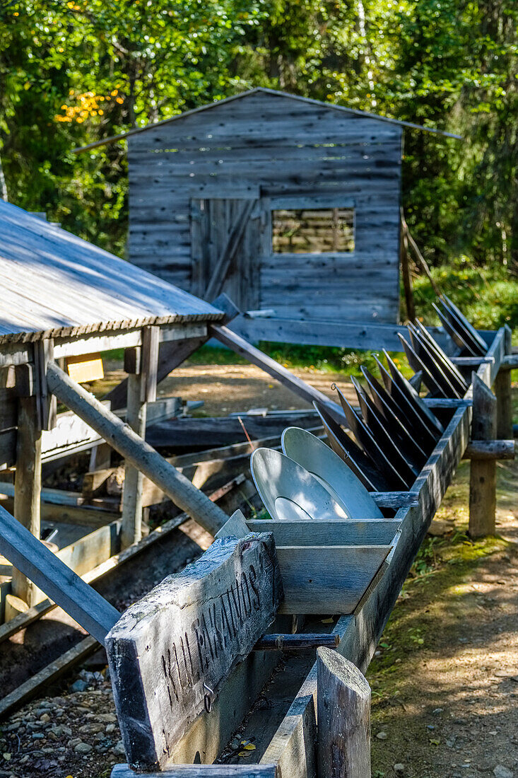 Goldgräbermuseum, Goldgräberdorf, Tankavaara, Finnland