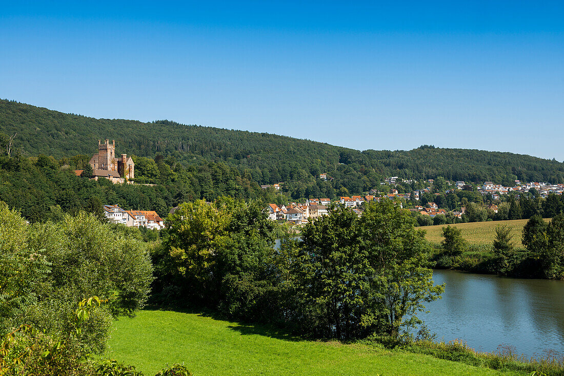 Neckar, Neckarsteinach, Vierburgenstadt, Baden-Württemberg, Germany