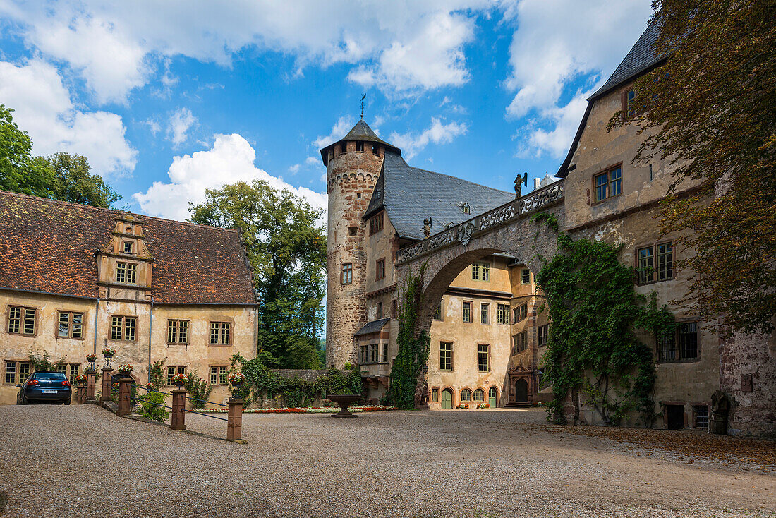 Schloss Fürstenau, Steinbach, Michelstadt, Odenwaldkreis, Odenwald, Hessen, Deutschland