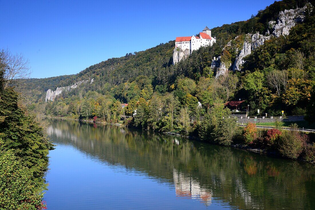 Prunn Castle near Riedenburg on the Altmühl and Main-Danube Canal, Lower Bavaria, Germany