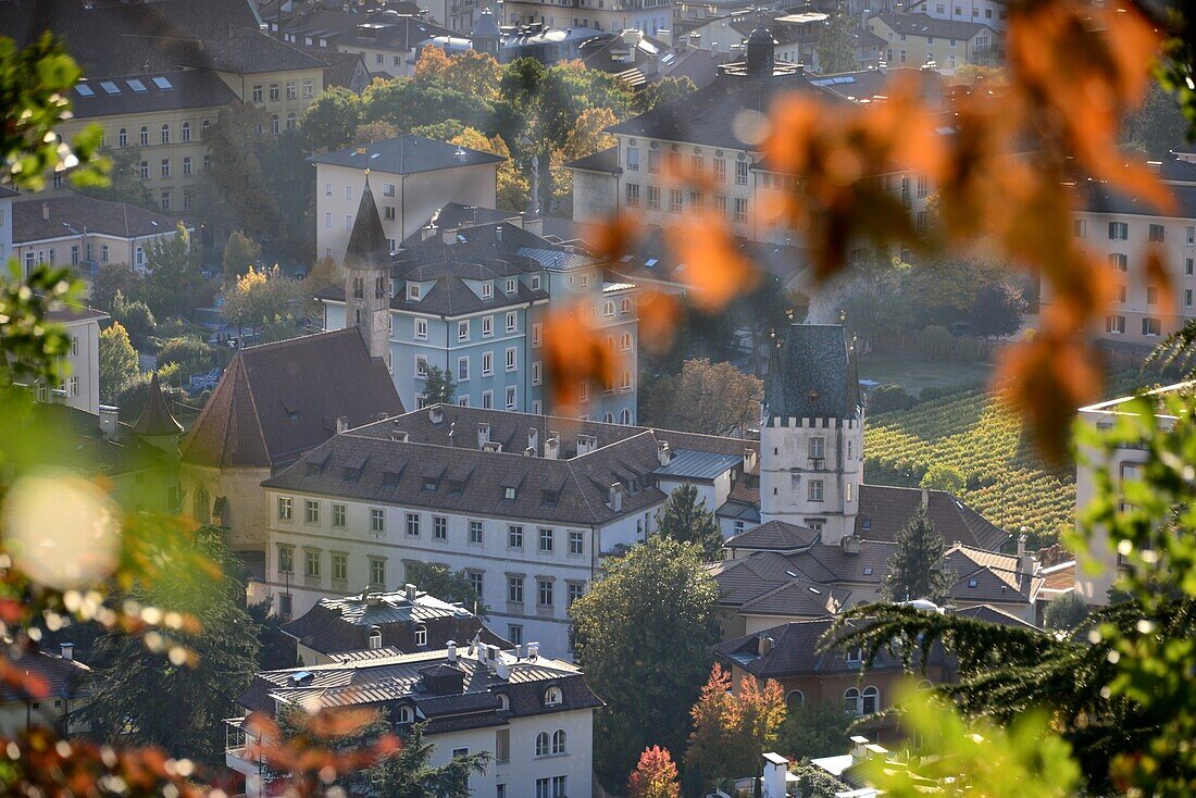Blick auf Bozen, Südtirol, Italien
