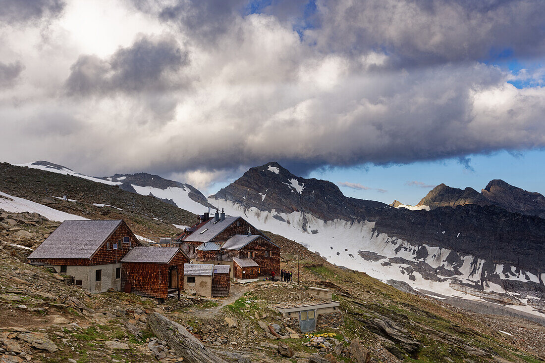 Hütten am Venediger, Großvenedigergruppe,  Obersulzbachtal, Salzburger Land, Nationalpark Hohe Tauern, Österreich