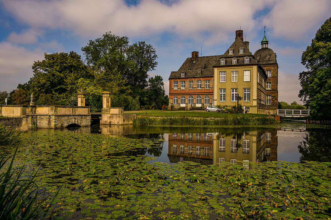 Hovestadt Castle in Lippetal near Soest in summer, North Rhine-Westphalia, Germany