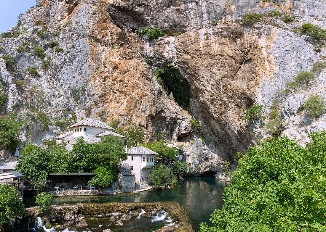 Blagaj, Bunaquelle, Derwischkloster, Bosnien-Herzegowina