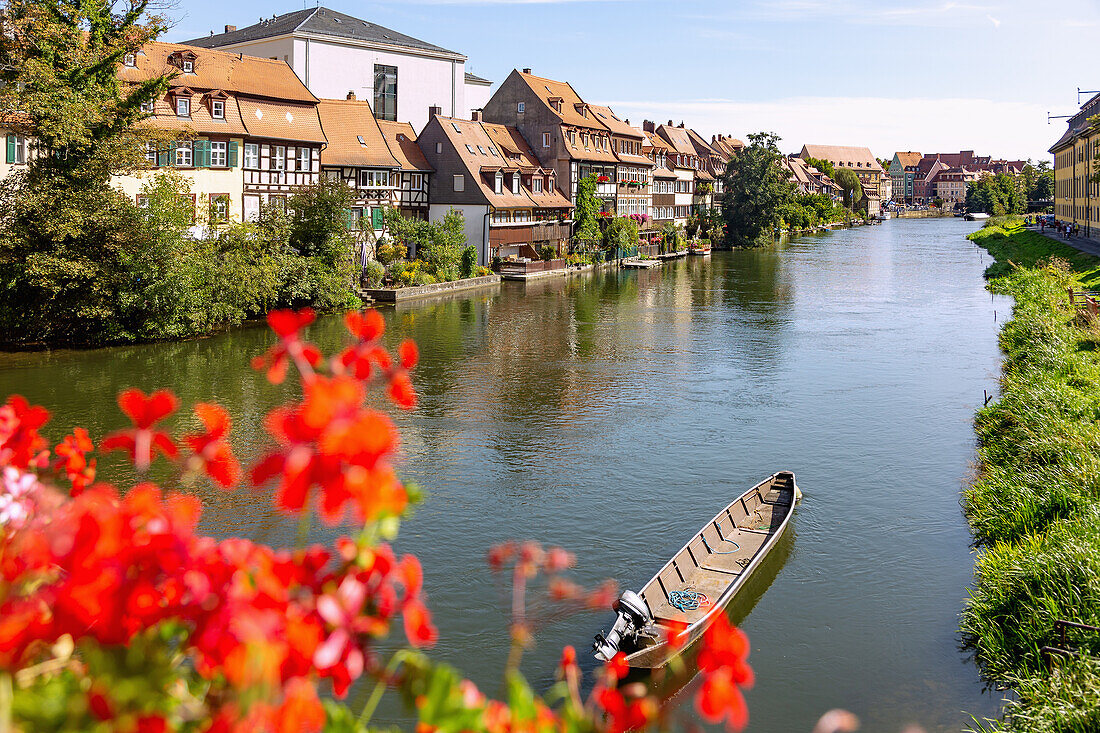 Bamberg; Little Venice, view from St. Mark's Bridge