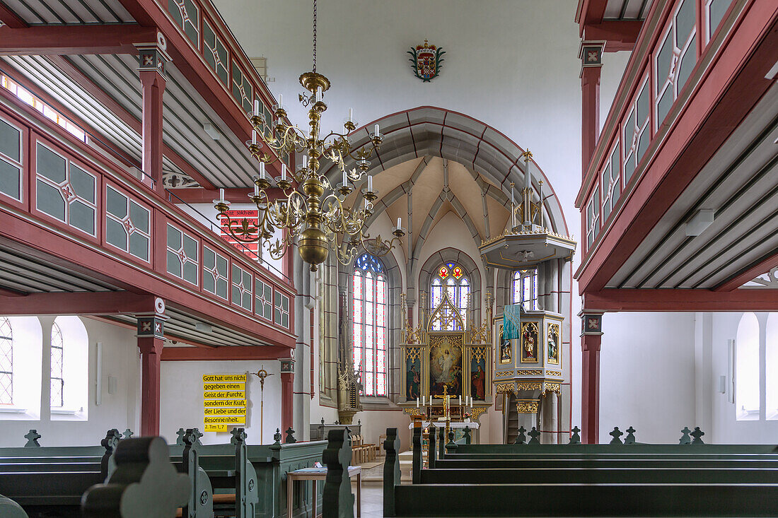 Burgbernheim; St. John's Church; inner space