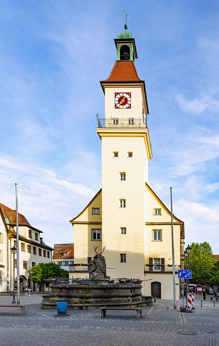 Hersbruck; Rathaus, Marktplatz, Bayern, Deutschland